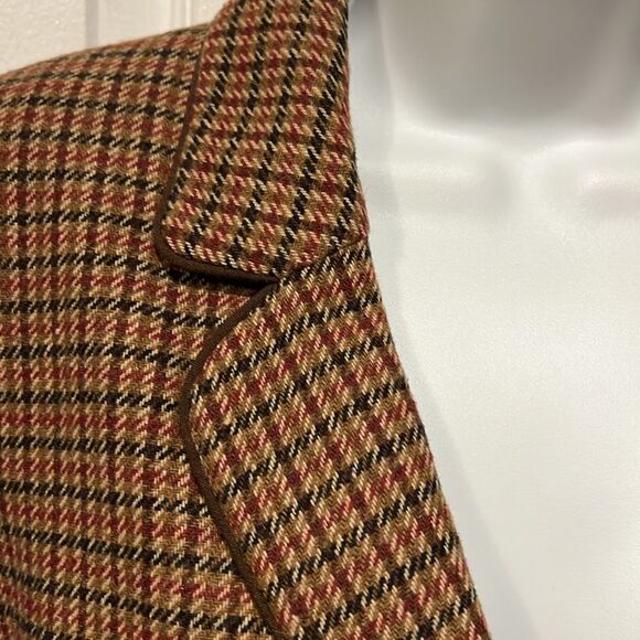 Traditions Vintage Houndstooth Checked Lined Blazer Size‎ 14P - Picture 6 of 13